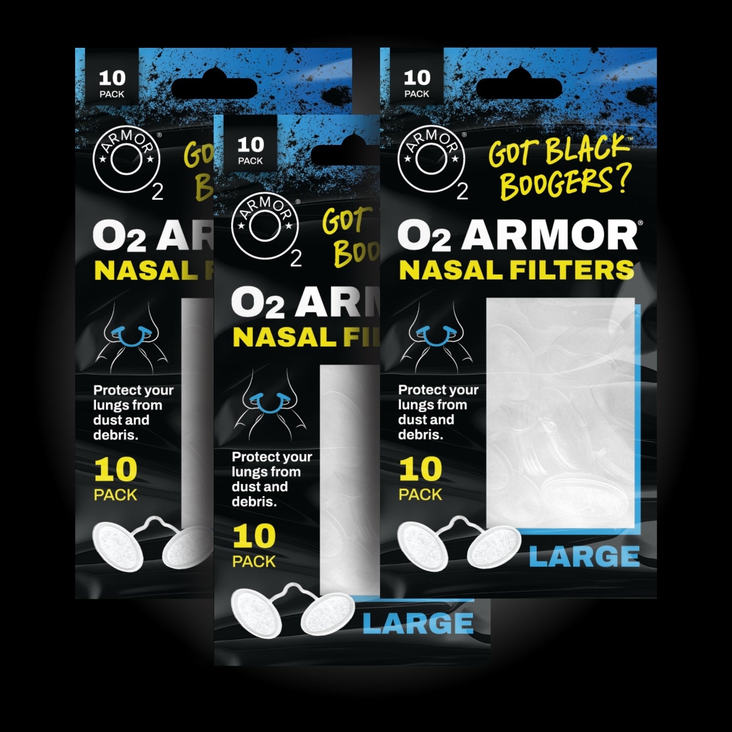 O2 Nose Filters Nasal Filters | Size Large – O2 Armor