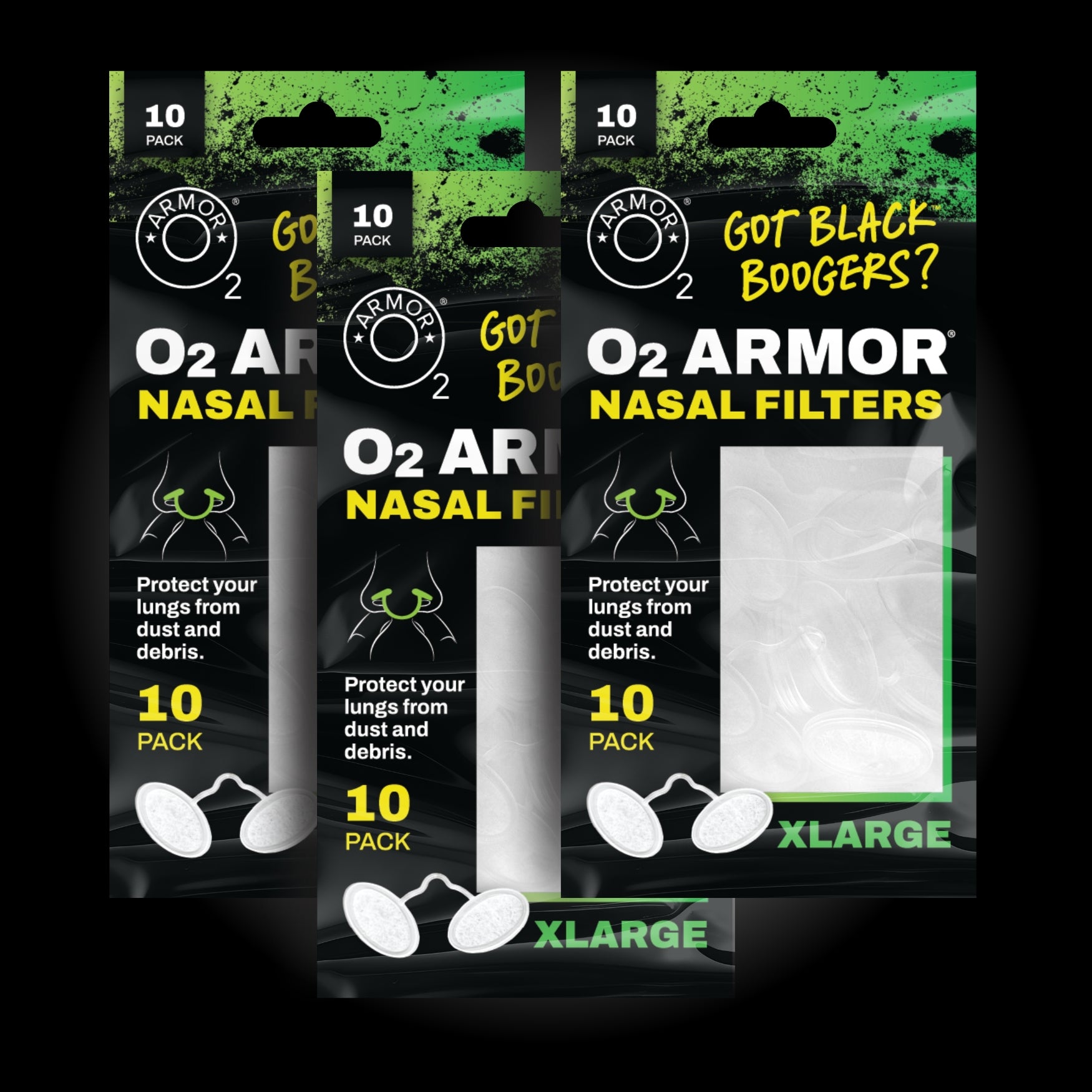 O2 And N2 Filter Nasal Filters | Size Extra Large – O2 Armor